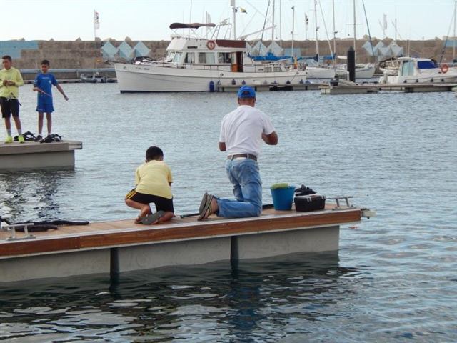 Participantes de la pesca infantil del Open 2026